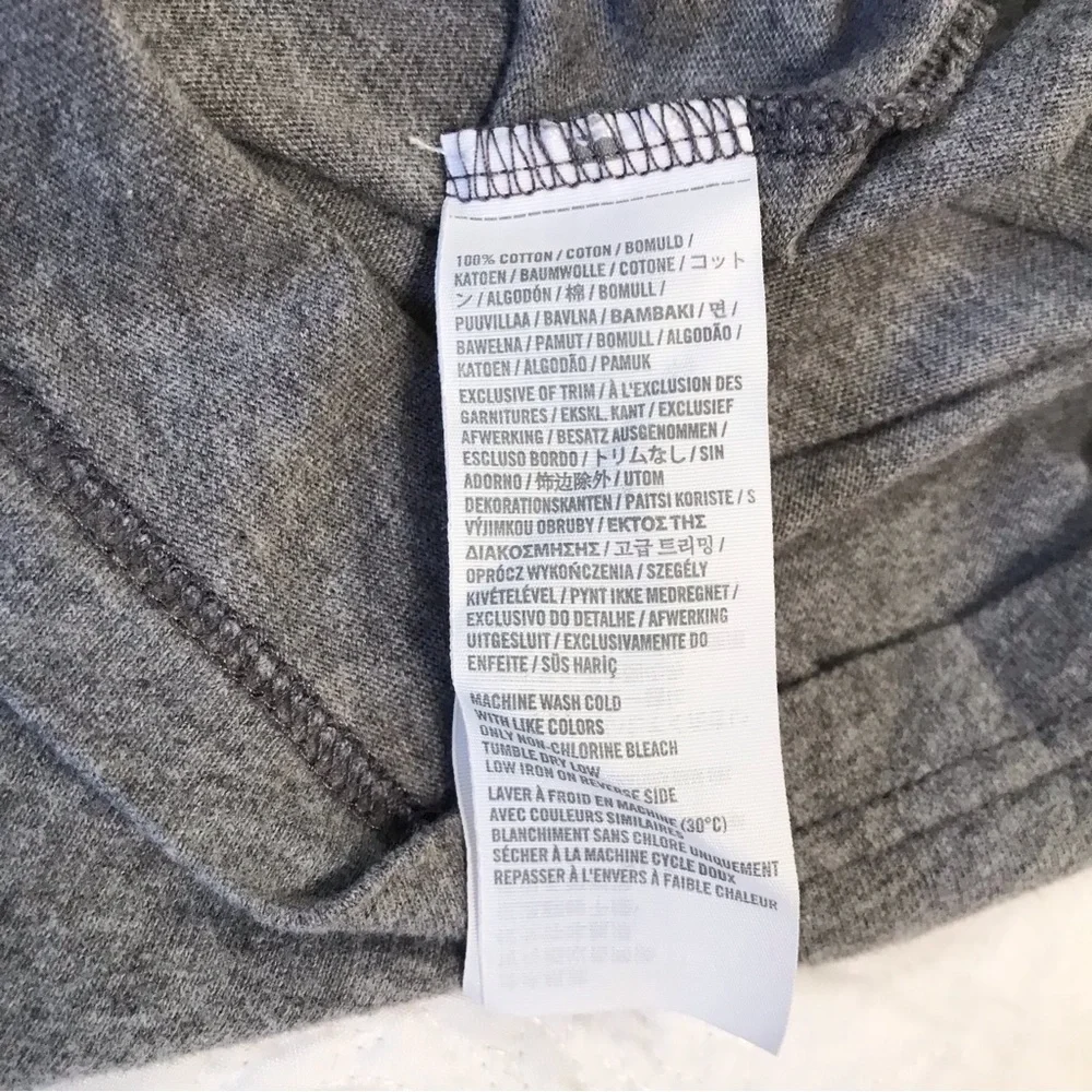 Vintage Y2K Hollister Embroidered Surfer Man Tee Gray
